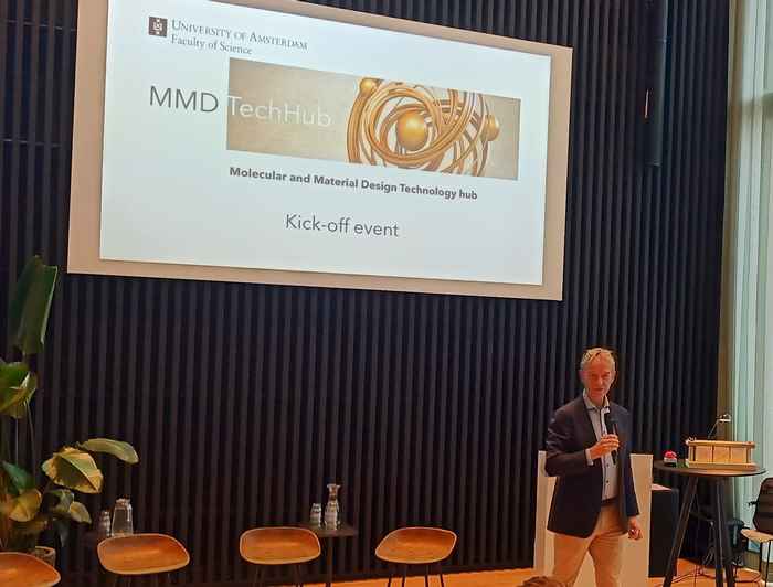 Alfons Hoekstra presenting at the MMD TechHub kick-off