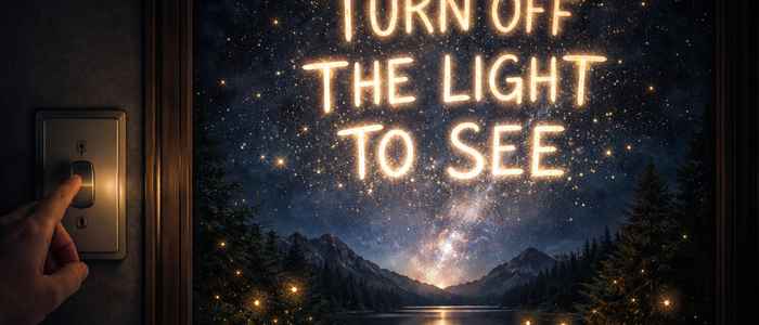 Turn off the light to see