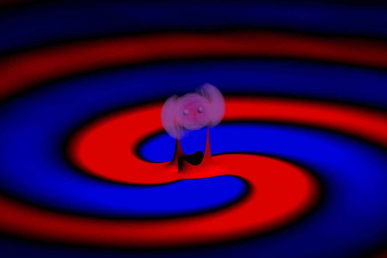 When two black holes merge in an environment that contains dark matter, this has a clear effect on the outgoing gravitational waves.